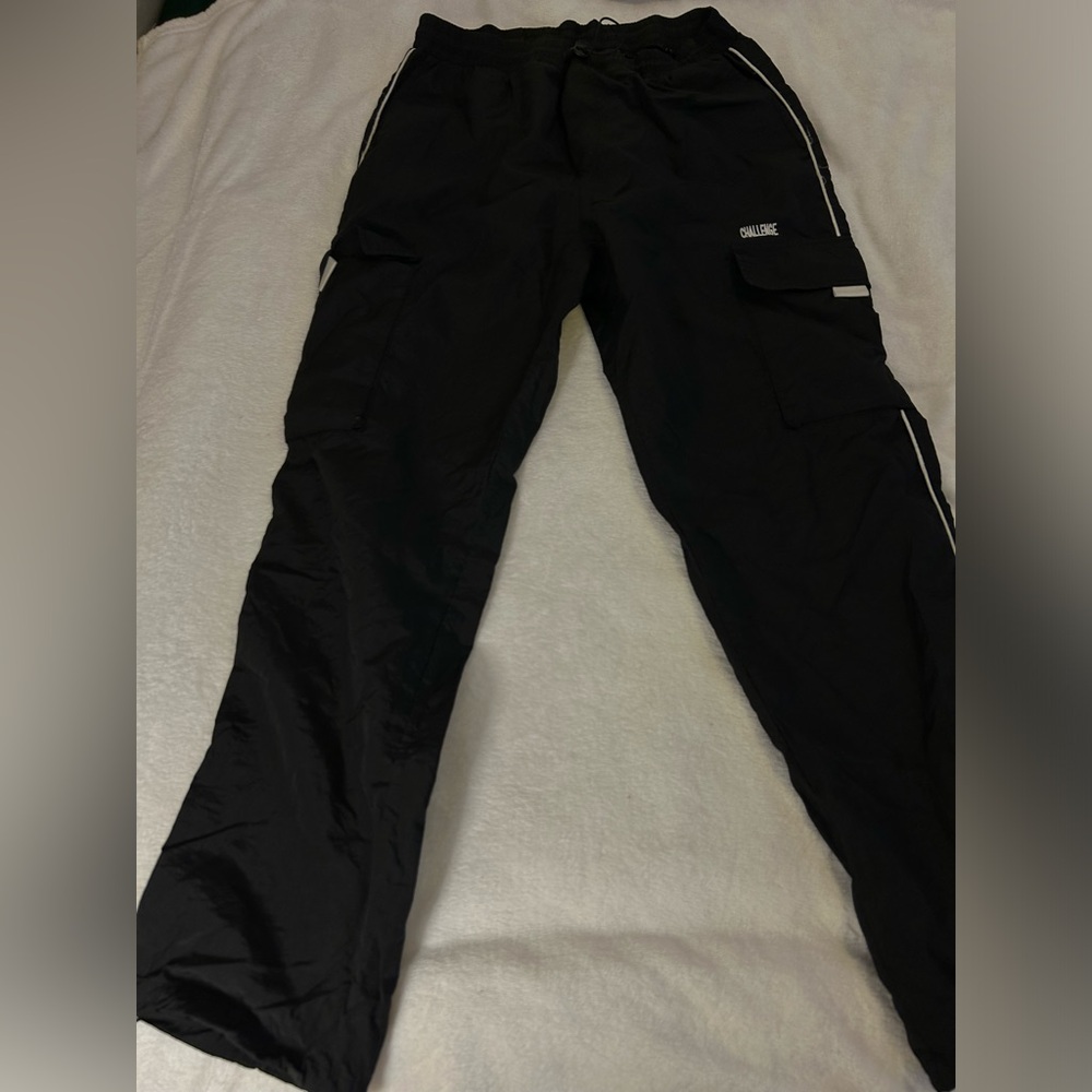 Black Cargo sweatpants.